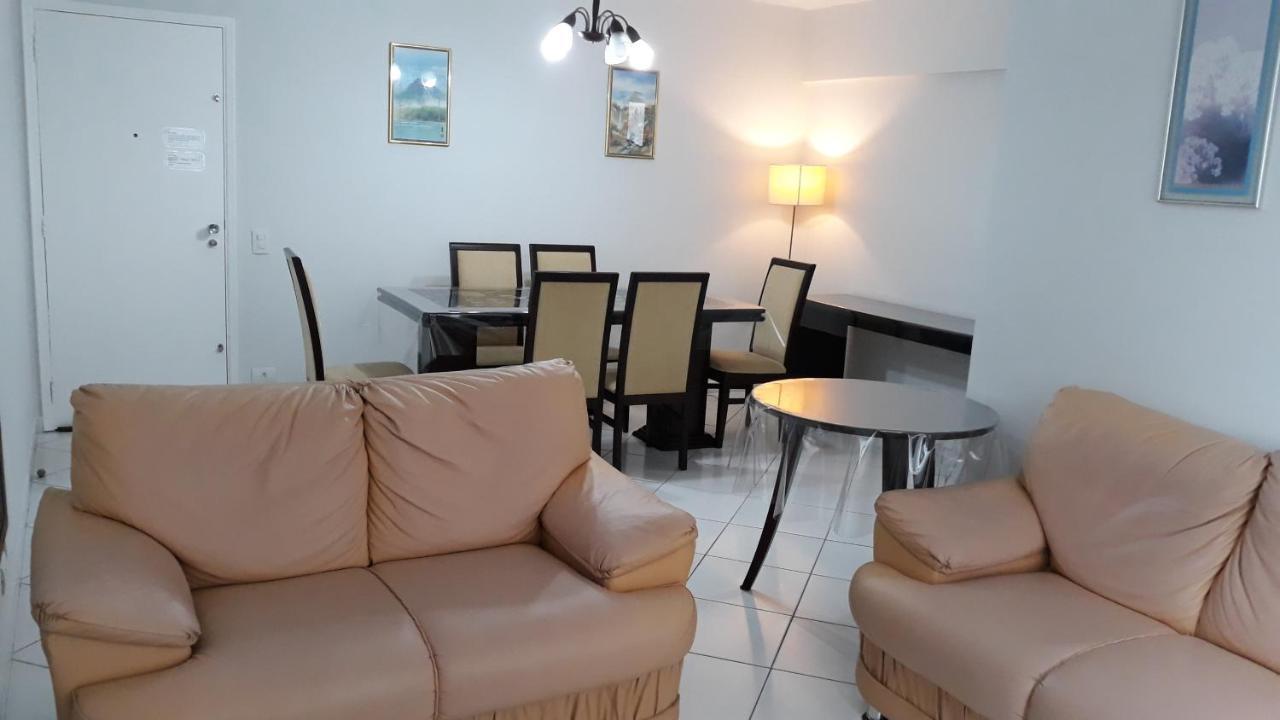 Ótimo apto em Pitangueiras à uma quadra da praia c/ 2 vagas e ar condicionado. Guarujá Exterior foto